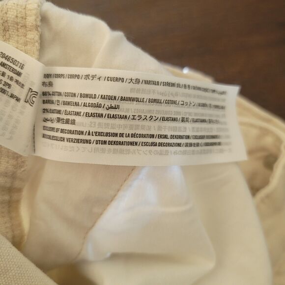 Abercrombie & Fitch Relaxed Fit Men's Size 28 x30 Baggy Work Wear Jean - Ivory - Picture 4 of 9